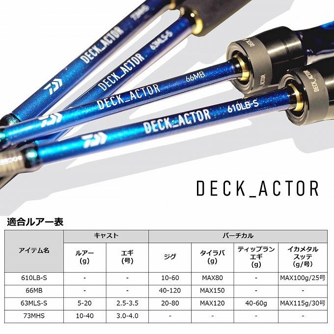 DAIWA（ダイワ） 【取り寄せ商品】 21 デッキアクター (63MLS-S) (釣竿