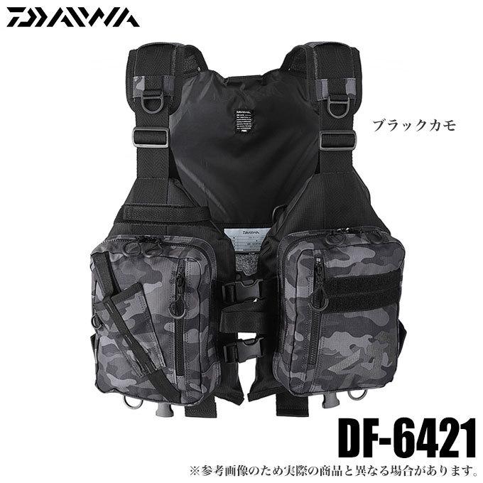 Daiwa フィッシングベスト 黒　DF6421 DAIWA（釣り） ダイワ DF-6421 ライトフロートゲームベスト（ブラック