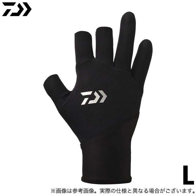 DAIWA（ダイワ） DG-7622W (ブラック／L) ベルトレス防寒グローブ3本