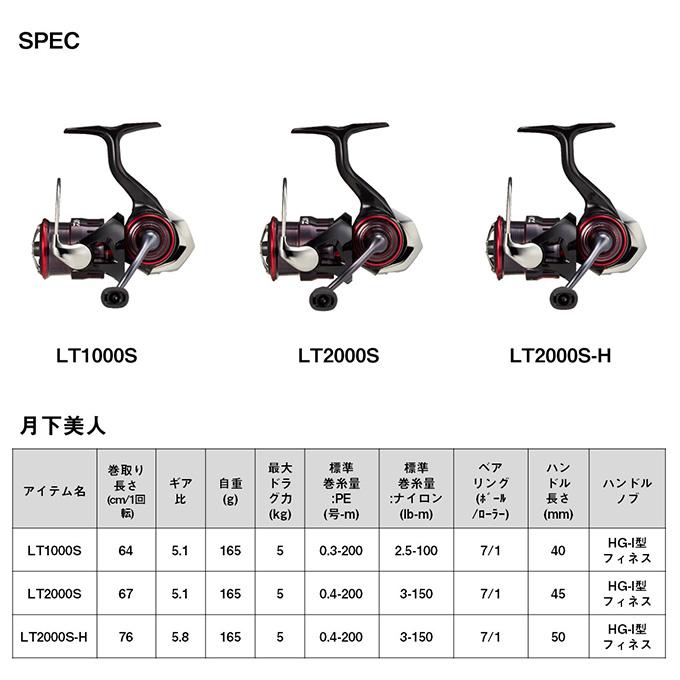 DAIWA(釣り) 【目玉商品】ダイワ 23 月下美人 LT2000S-H (2023 DAIWA(釣り) 【目玉商品】ダイワ 23 月下美人 LT2000S-H (2023