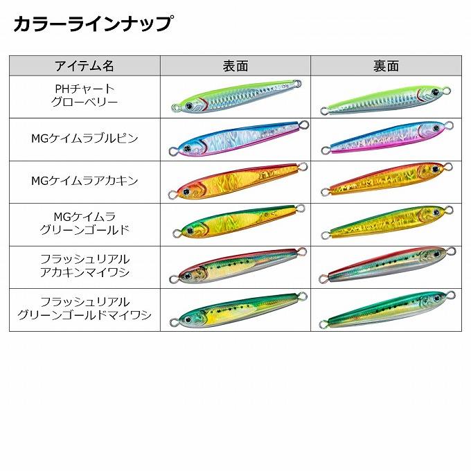 ダイワ ソルティガ TGベイト 100g PHチャートグローベリー 2022年追加カラー/タングステンメタルジグ/ジギング/(5)｜f-marunishi｜07