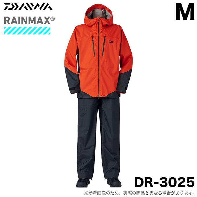 ダイワ DR-3025 RAINMAX アングラーズライトレインスーツ オレンジ M DAIWA（ダイワ） DR-3025 RAINMAX アングラーズライトレインスーツ