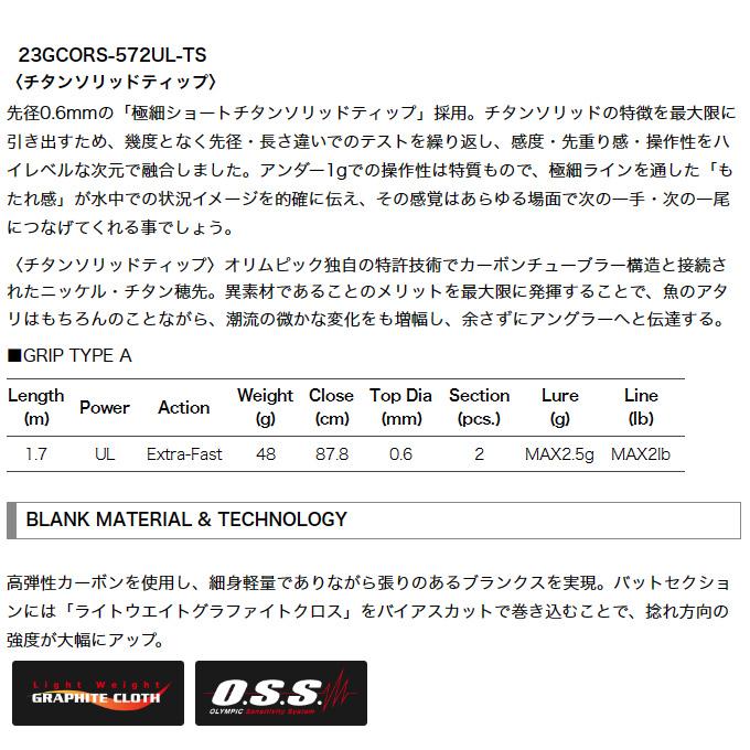 オリムピック（OLYMPIC） 23 コルト 23GCORS-572UL-TS チタンソリッド