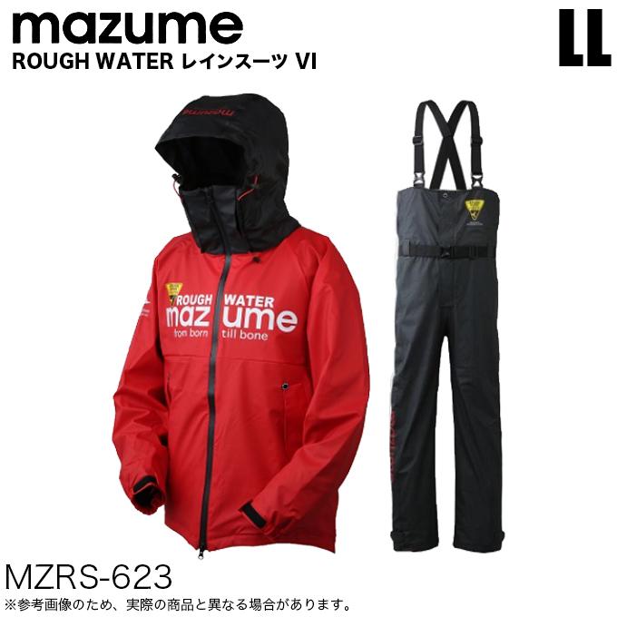 マズメ ラフウォーター レインスーツ MZRS-623 サイズ：L マズメ ROUGH WATER レインスーツ VI MZRS-623 (レッド：サイズXL
