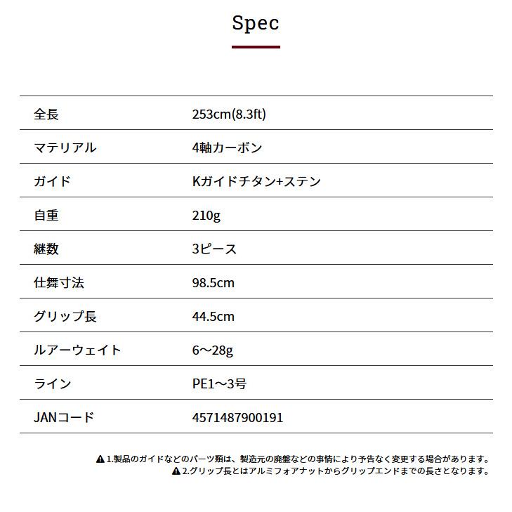 【取り寄せ商品】 フィッシュマン ビームス クローラ (8.3L＋) (3ピース／ベイトロッド・釣竿) /CRAWLA /Beams /Fishman /(c) 【Σ02】