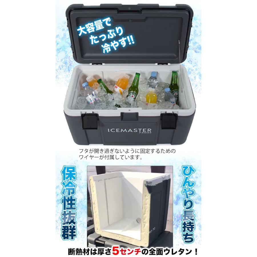 肌触りがいい 大型クーラーボックス 50l アイスマスター プロ ラギッド 50 808 5 在庫限り Kwsrbd Com