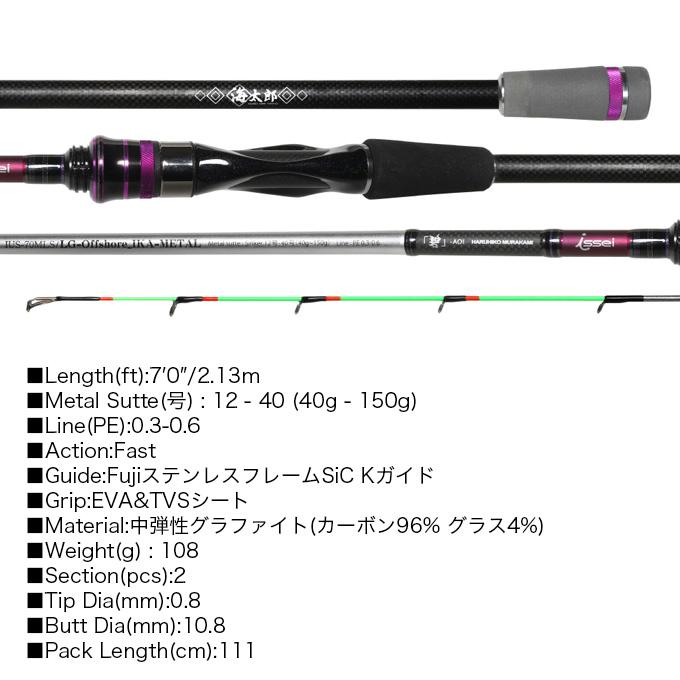 一誠 海太郎 「碧」 IUS-70MLS/LG-Offshore IKA METAL (イカメタル