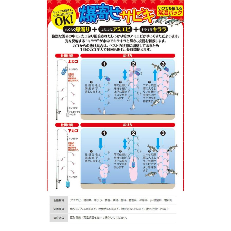 マルキュー 爆寄せサビキ (堤防・サビキ釣り用配合エサ)(6)｜f-marunishi｜02