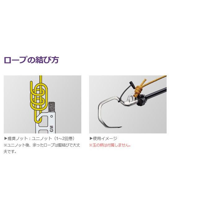 ゴールデンミーン GMアルティメットギャフ Mサイズ (中型魚用) /(5