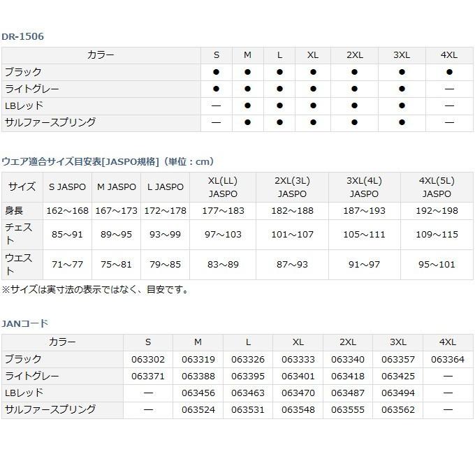 【目玉商品】ダイワ ゴアテックス(R)プロダクト コンビアップレインスーツ (DR-1506)(カラー：LBレッド)　(5) ゴアテックス プロダクト コンビアップレインスーツ DR