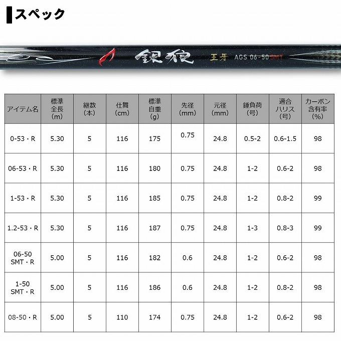 DAIWA（ダイワ） 【目玉商品】ダイワ 20 銀狼王牙 AGS 1号-53・R (2020
