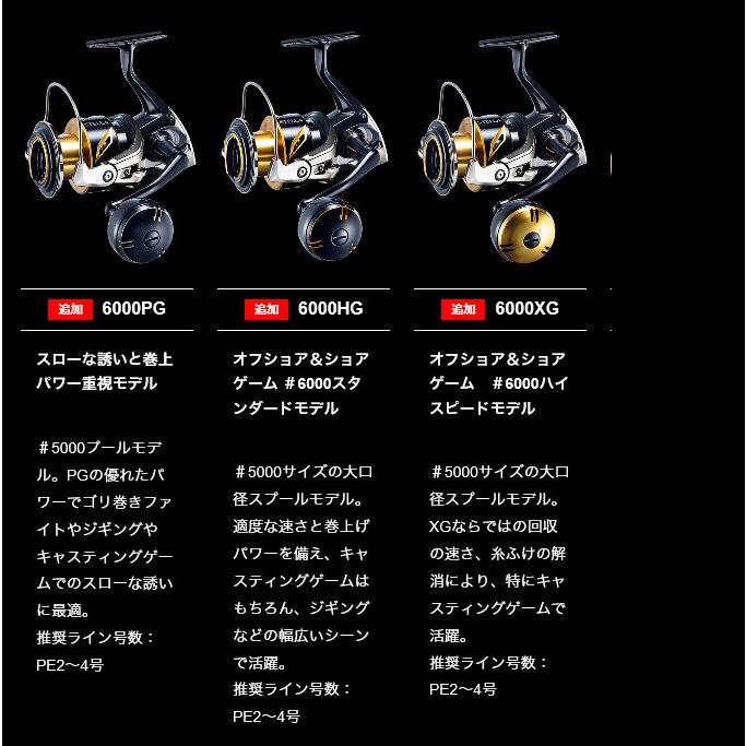 シマノ 20 ステラSW 6000PG (2020年追加モデル) スピニングリール /(5 