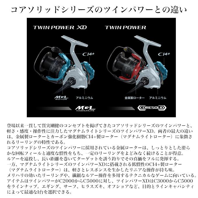 シマノ 25 ツインパワー XD 4000XG (2025年モデル) スピニング シマノ 25 ツインパワー XD 4000XG (2025年モデル) スピニング