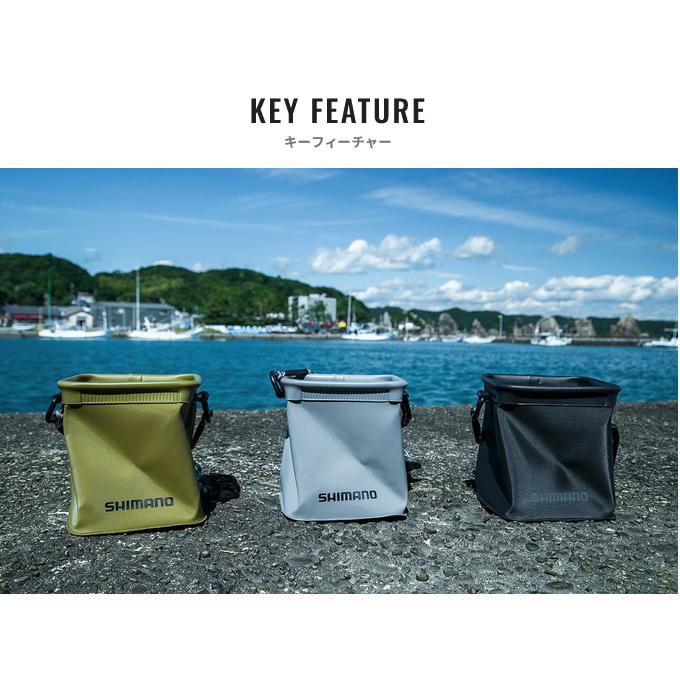 シマノ（SHIMANO） BK-002X (カーキ) ポケッタブル水汲みバッカン (水