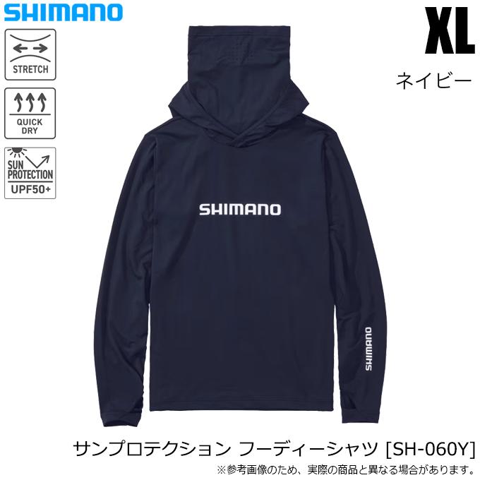 シマノ（SHIMANO） (SH-060Y ネイビー XL) サンプロテクション