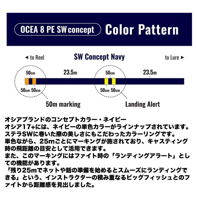 (5)シマノ オシア 17+ PE (LD-A71Y) 6号 300m (カラー：SW NAVY) PEライン 【Σ01】_4