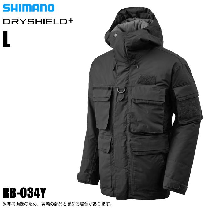 シマノ RB-034Y ES インサレーション ジャケット 03 L ブラック / 防寒着 防寒ウェア ジャケット シマノ（SHIMANO） RB-034Y (ブラック L) ESインサレーション