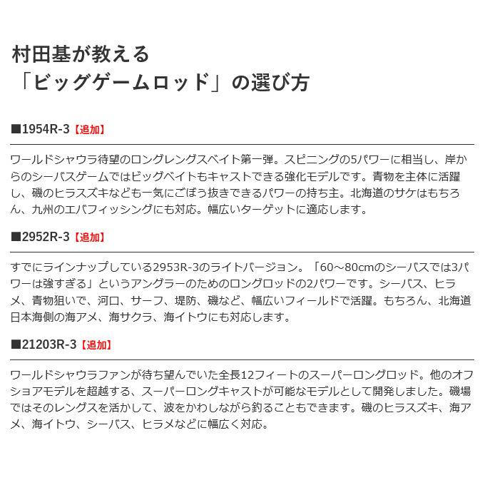 シマノ 20 ワールドシャウラ BG 21203R-3 (2021年追加モデル シマノ 20 ワールドシャウラ BG 21203R-3 (2021年追加モデル