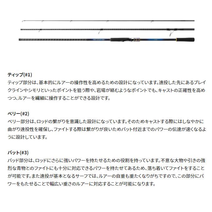 【目玉商品】シマノ 22 ネッサ  BB S100MH+ (2022年モデル) /ロッド/フラットフィッシュ/サーフ /(5)｜f-marunishi｜04