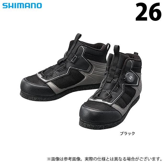 【取り寄せ商品】 シマノ FS-041Q (26／ブラック) カットラバーピンフェルトフィットシューズ LT (靴・シューズ) /(c)｜f-marunishi