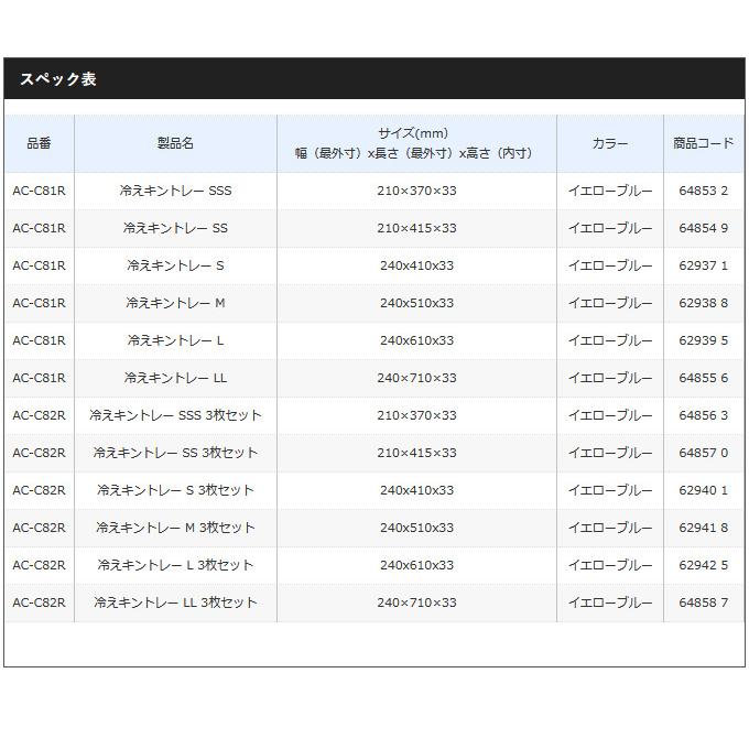 【取り寄せ商品】 シマノ (AC-C81R) 冷えキントレー SS イエローブルー (単品/クーラー用品) (c)｜f-marunishi｜02