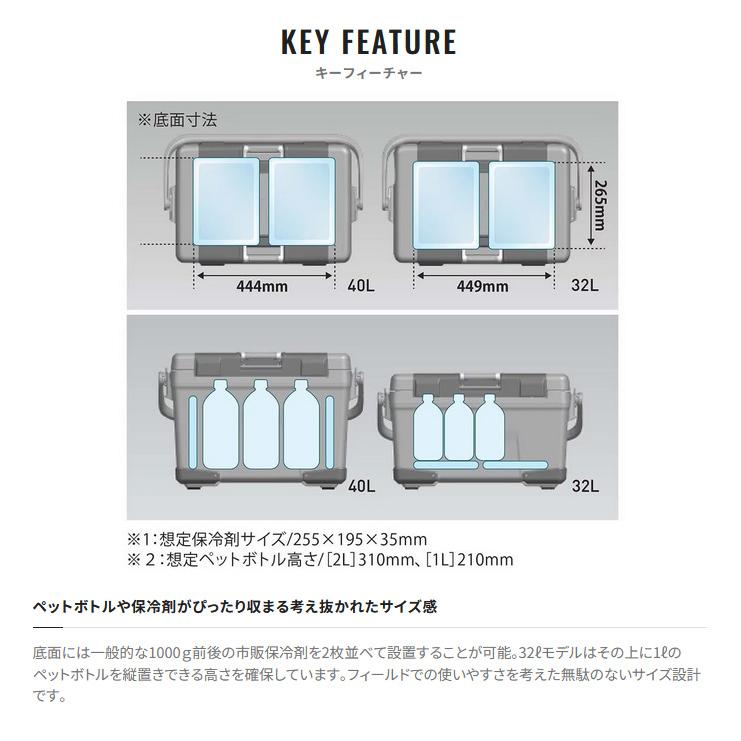 【目玉商品】シマノ (NB-432W) アブソリュートフリーズ ライト 32L ピュアホワイト (クーラーボックス) /32リットル /(7)｜f-marunishi｜04