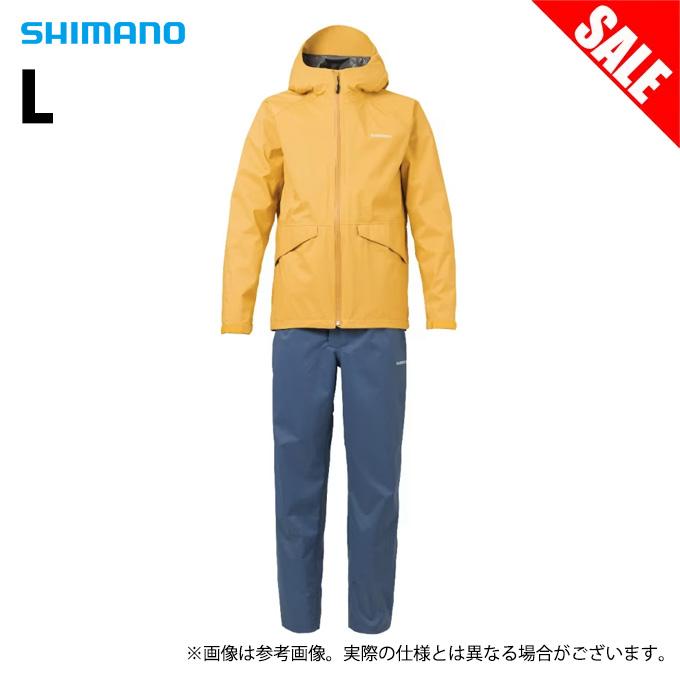 Lサイズ RA-005V ベーシック フィッシングレインスーツ シマノ 上下 シマノ（SHIMANO） (7)【目玉商品】 RA-005V (L／ドライマンゴー