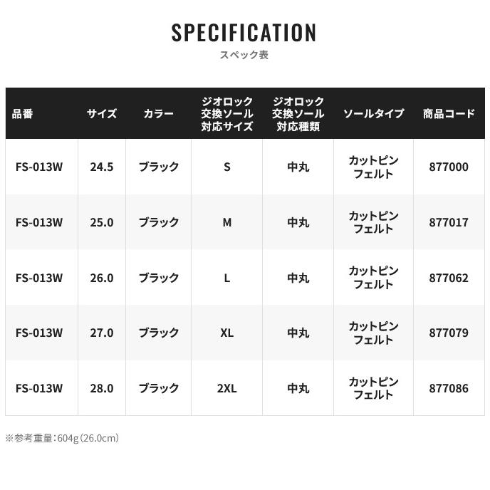 【取り寄せ商品】 シマノ FS-013W (25.0／ブラック) リミテッドプロ ウェットシューズ (靴・シューズ／2023年秋冬モデル) /23AW /(c)｜f-marunishi｜10