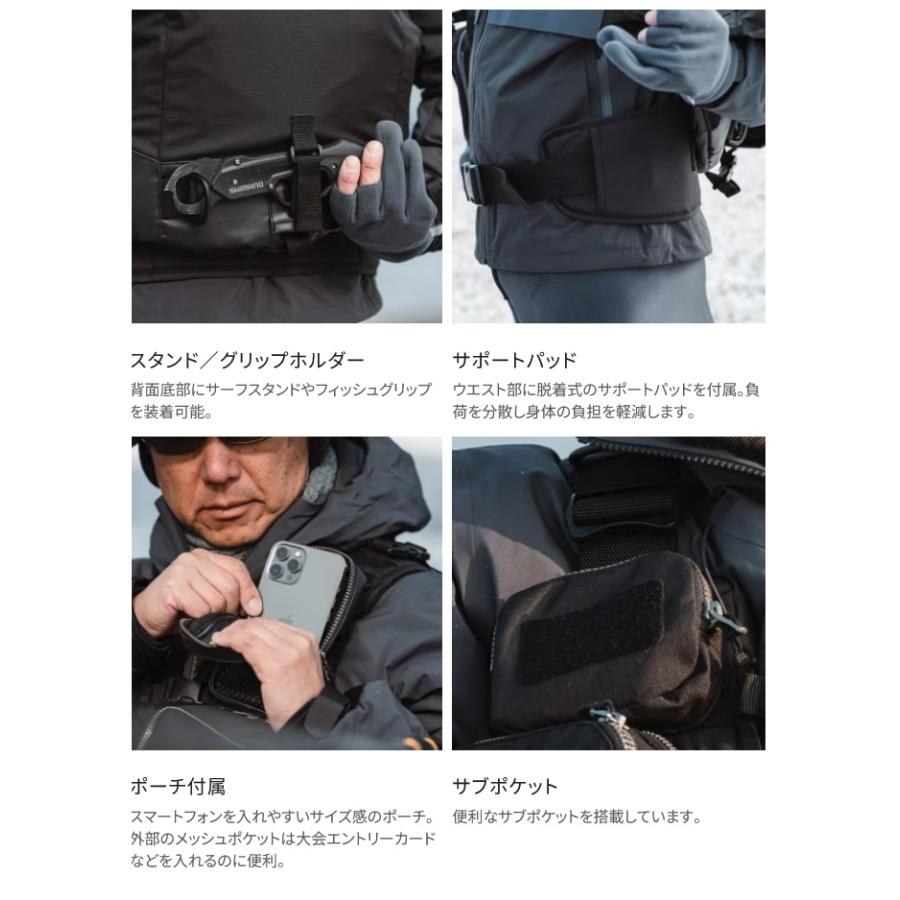シマノ（SHIMANO） VF-275W (ブラック／M) サーフトリッパーベスト