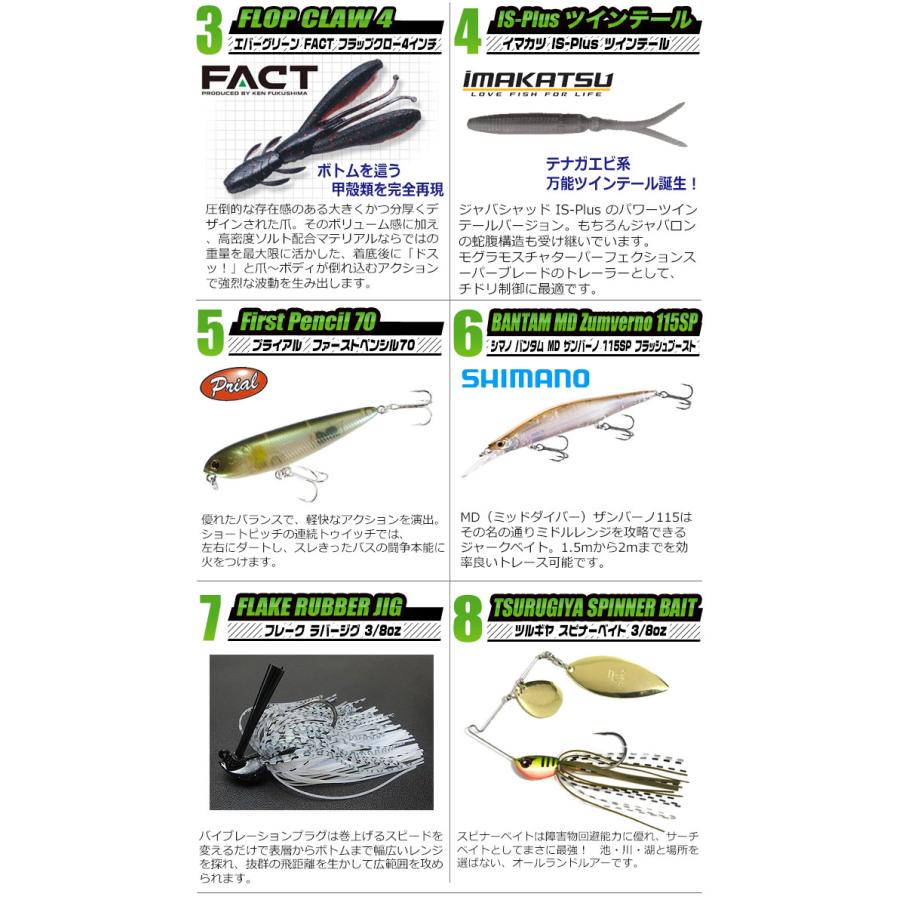 ブラックバス釣り入門セットEX [ベイトモデル] タイプ-1 [バスワン XT