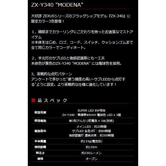 冨士灯器 ゼクサス LEDヘッドライト ZX-Y340 ''MODENA''(5) 【Σ01