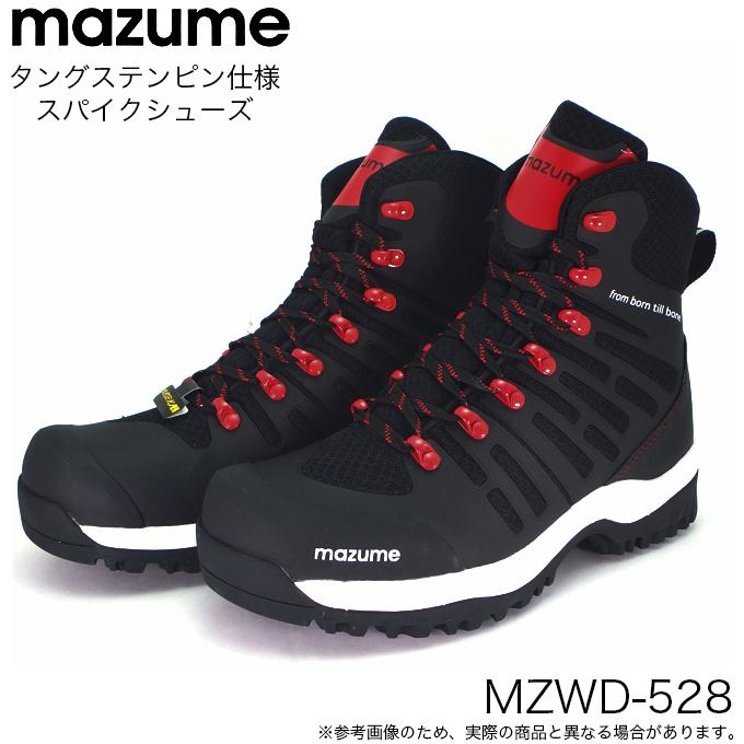 マズメ mazume スパイクシューズ MZWD-528 (ブラック×レッド) /(5 