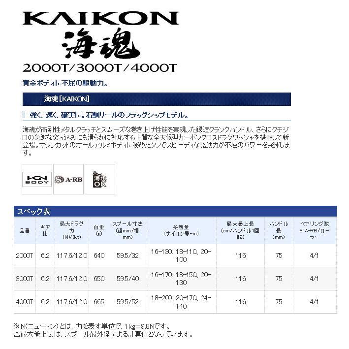 シマノ（SHIMANO） 海魂 (3000T)(右ハンドル)(2015年モデル) /(5