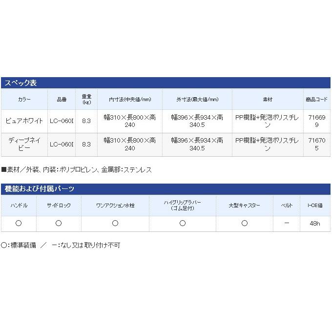 シマノ LC-060I スペーザ ホエール ライト 600 容量：60L (クーラーボックス) /(7)｜f-marunishi｜04