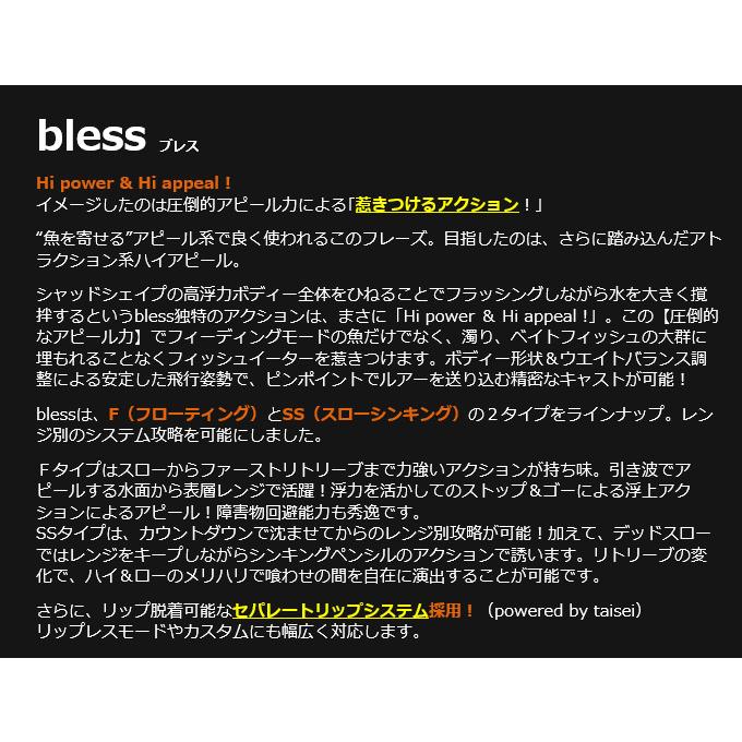 ヒフミクリエイティング ブレス 60SS タイプ：SS (スローシンキング) シーバスルアー(5) 【Σ01】 |  | 02