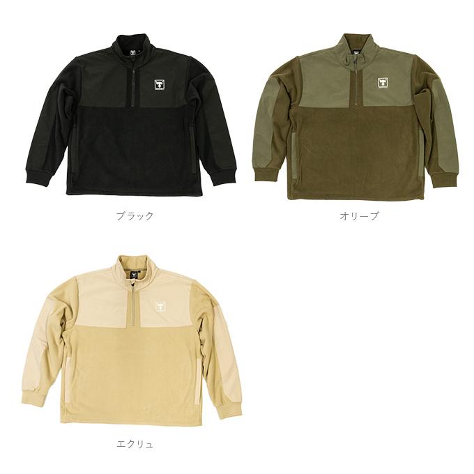 ジャッカル　ダブルフェイスフリース　ブラック　L 2024年秋冬モデル JACKALL ジャッカル ダブルフェイスフリースP/O (ブラック／M