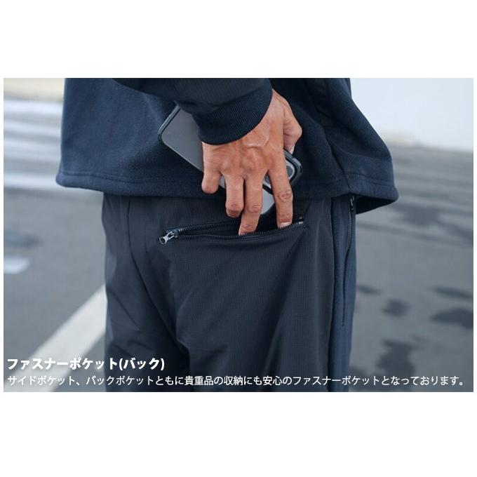 JACKALL（ジャッカル） ダブルフェイスフリースパンツ (ブラック／XL