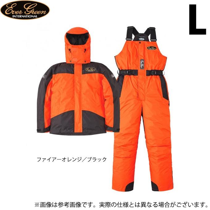 取り寄せ商品 エバーグリーン Eghs 02 で その他釣り具をはじめ 豊富な品揃えをご用意しております ファイアーオレンジ ブラック サイズ L E G ホットスーツ2 フィッシングウェア 防寒着 フィッシングウエア フィッシングスーツ 上下セット