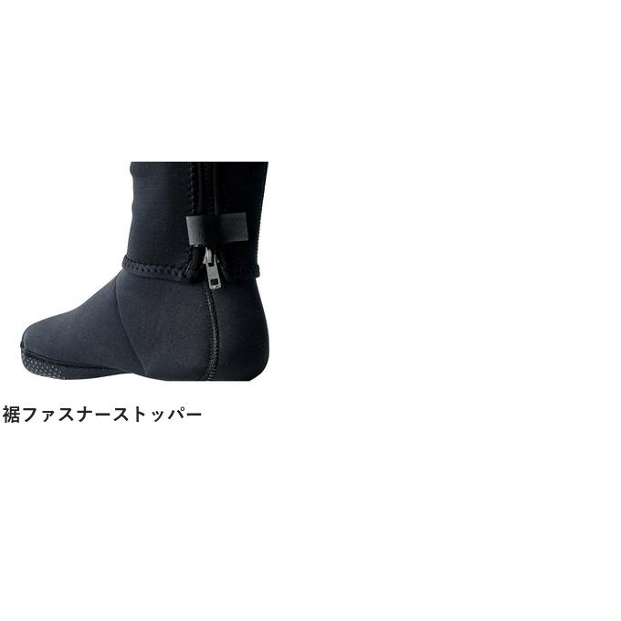 【取り寄せ商品】 がまかつ GM5824 (ML／ブラック) ドライアンダー(3mm厚) (鮎タイツ・鮎用品) /Gamakatsu /2024年鮎カタログ製品 /(c) 【Σ01】_6
