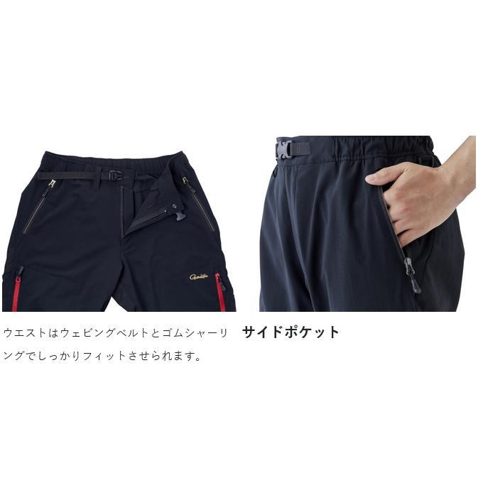 【取り寄せ商品】 がまかつ GM3719 (L／ブラック×レッド) HDフィッシングパンツ (フィッシングウェア／2023年秋冬モデル) /23AW /(c) 【Σ01】_3