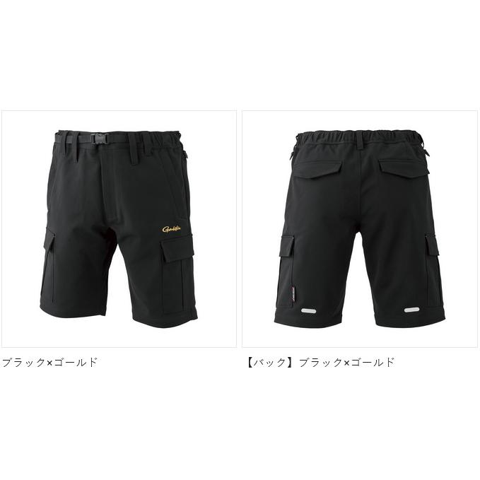 がまかつ フィッシングウェア フィッシングショーツ(カーゴタイプ) GM3771  5L  ブラック×ゴールド Gamakatsu（がまかつ） 【取り寄せ商品】 GM3771 (5L／ブラック
