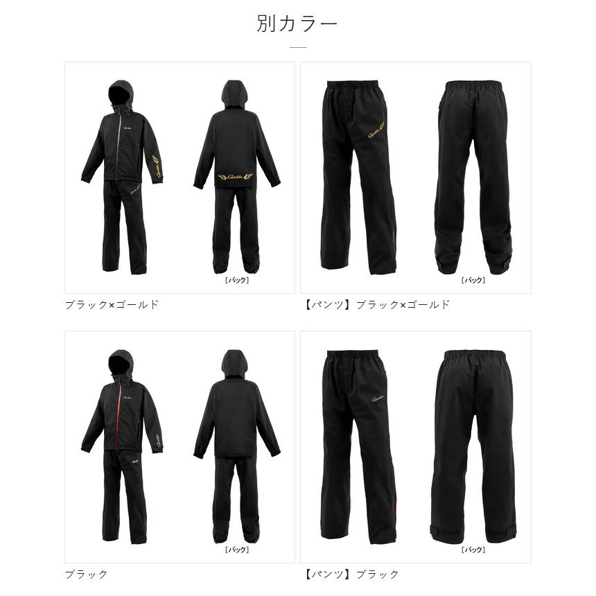 【取り寄せ商品】 がまかつ GM3784 LL／ブラック(BLACK WORKS) Gスペック レインスーツ (2025年モデル) /G-SPEC /ジースペック /(c) 【Σ01】の画像