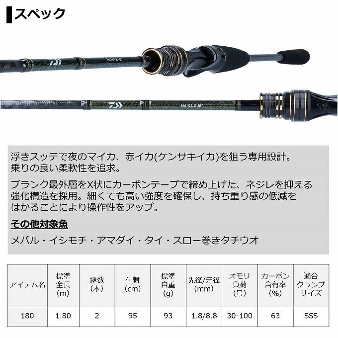 DAIWA（ダイワ） 【取り寄せ商品】 21 マイカ X 180・R (2021年モデル