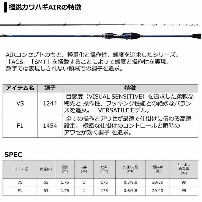 DAIWA（釣り） 【取り寄せ商品】 ダイワ 21 極鋭カワハギAIR (F1