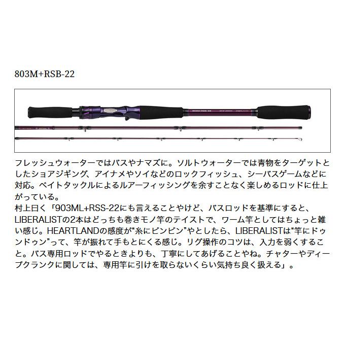 DAIWA(釣り) ダイワ ハートランド リベラリスト 903ML+RSS-22 DAIWA(釣り) ダイワ ハートランド リベラリスト 903ML+RSS-22