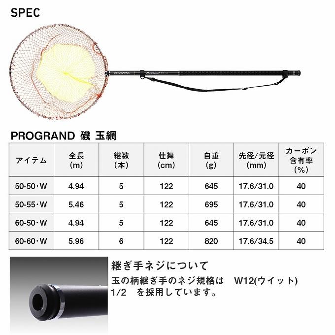 DAIWA（ダイワ） (7)【目玉商品】ダイワ プログランド磯玉網 50-55・W