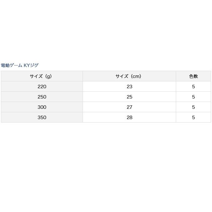 DAIWA（釣り） 【取り寄せ商品】 ダイワ 電動ゲーム KYジグ (300g