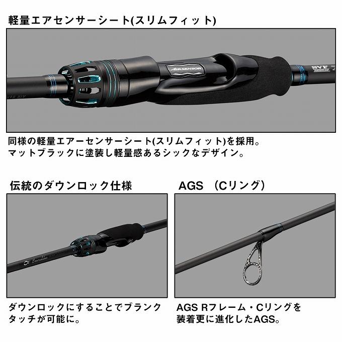 (7)【目玉商品】ダイワ 24 エメラルダス AIR 711M-S・K (エギングロッド) 2024年モデル/釣り竿  【Σ05】_3