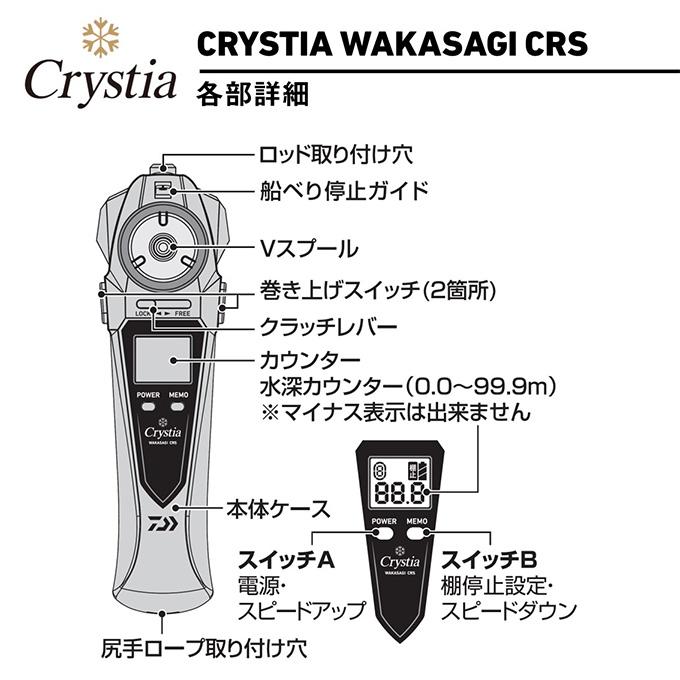 DAIWA（ダイワ） 24 クリスティア ワカサギ CRS マットブラック (2024