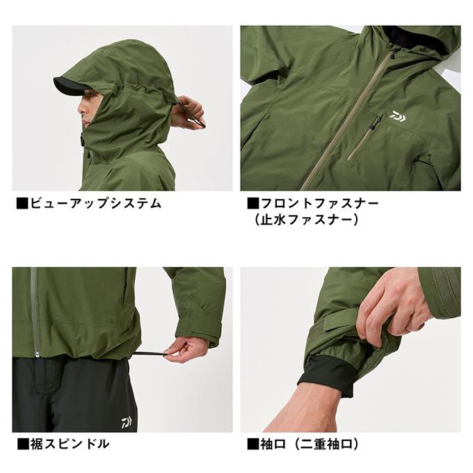 ダイワ DAIWA XL レインマックス　ウィンタージャケット　カーキ DAIWA（ダイワ） DW-3525 (ガンメタル／XL) レインマックス ウインター
